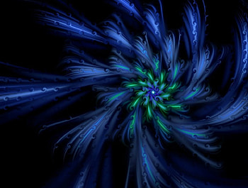 Spiral, blue, fractal HD wallpaper