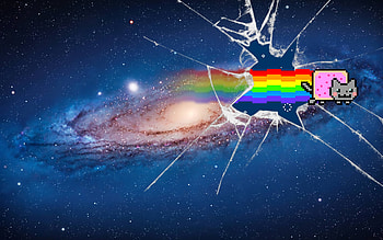 Nyan, Galaxy Cat HD wallpaper