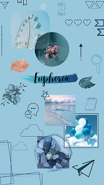 Euphoria, bts, love, aqua, sand, blue, asthetic, beach, cool, summer HD phone wallpaper