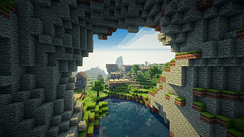 Minecraft , Stunning backgrounds, Gaming inspiration, Block-building adventures HD wallpaper