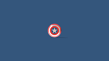 Minimal, shield, captain America HD wallpaper