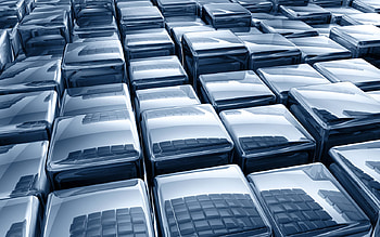 Silver Blue Cubes, ea HD wallpaper