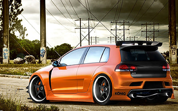 VW Golf, tuning, gti, car, golf, vw, r32 HD wallpaper