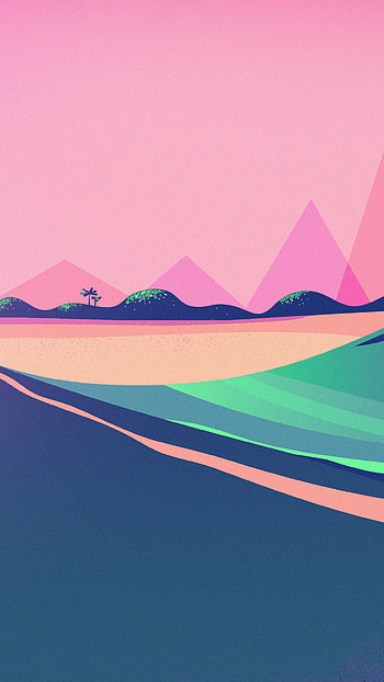 minimalist, artistic, retrowave HD phone wallpaper