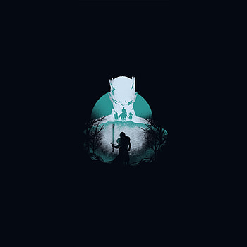 Game of Thrones, Knight King and Jon Snow, Season 8, artwork HD phone wallpaper