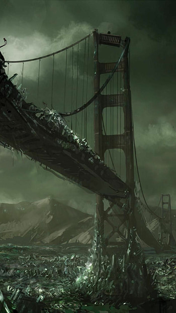 Nice science fiction, fond, Apocalypse city, Dystopian art HD phone wallpaper