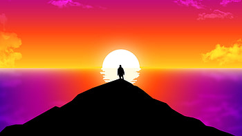 Into The Horizon, digital-art, artist, artwork HD wallpaper