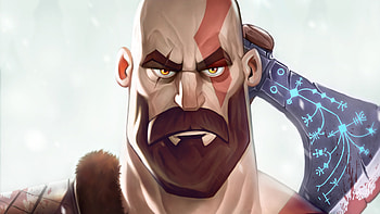 Kratos God Of War Illustration, kratos, god-of-war, superheroes, artwork, artist, digital-art, behance HD wallpaper