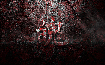 Soul Kanji Symbol, Soul Japanese character, red stone texture, Japanese Symbol for Soul, grunge stone texture, Soul, Kanji, Soul hieroglyph, Japanese hieroglyphs HD wallpaper