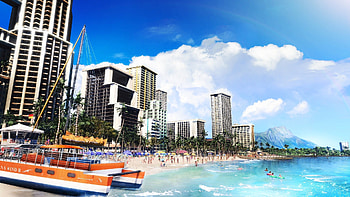 Like a Dragon: Infinite Wealth - Tropical Cityscape, video game, Like a Dragon: Infinite Wealth HD wallpaper