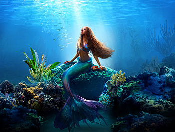 The Little Mermaid 2023: Stunning Ariel Underwater, mermaid, Ariel (The Little Mermaid), movie, The Little Mermaid (2023) HD wallpaper