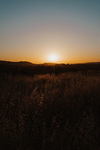 Nature, Sunset, Sun, Rays, Beams, Hills, Scope, Spaciousness HD phone wallpaper