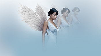 Angel, wings, rodrigez, girl HD wallpaper