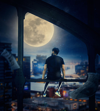 moon light, dp, wall HD phone wallpaper