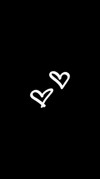 Hearts, Love, Minimalism, Bw, Chb HD phone wallpaper