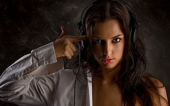 The Beat Goes On, model, heads, brunette, shirt HD wallpaper