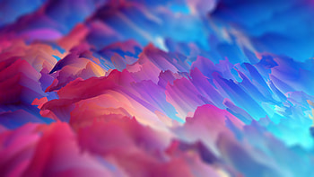 Colorful Clouds, Blurry, Painting HD wallpaper