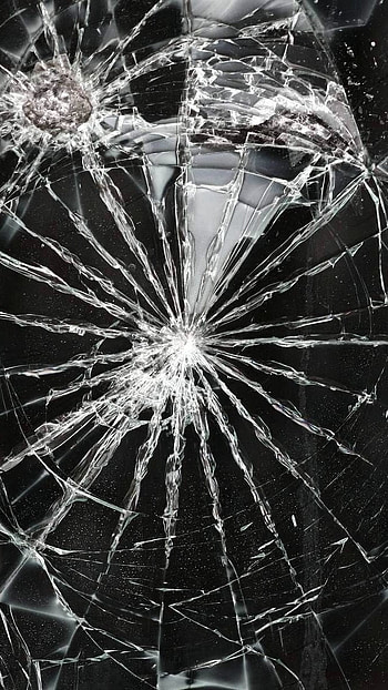 Damage Display, Black Screen HD phone wallpaper