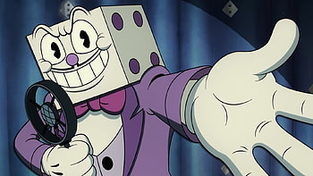 The Cuphead Show, diceman, cuphead, curtain, show HD wallpaper