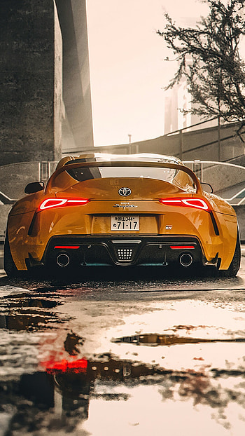 Toyota Supra MK5 2021, Next-level performance, Futuristic design, Unmatched precision HD phone wallpaper