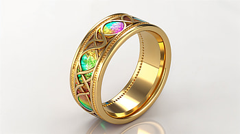 Elegant Gold Ring - Ultra, gold ring, gemstone, jewelry HD wallpaper