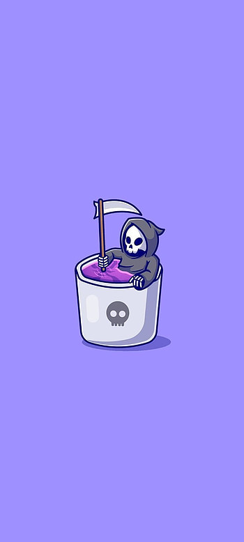 Lean death, art, purple HD phone wallpaper