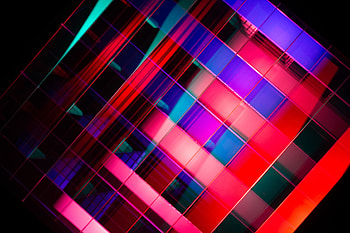 Stripes red-blue, shapes, abstract HD wallpaper
