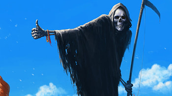 Dark Grim Reaper Horror Skeletons Skull Creepy At Dark HD wallpaper