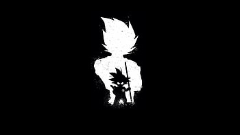 Goku Anime Dark Black , goku, anime, black HD wallpaper