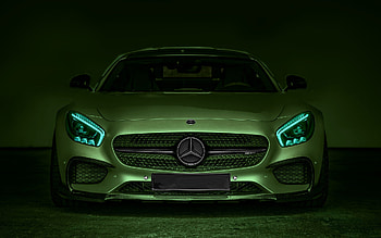 Mercedes-AMG GT, front view, 2021 cars, C190, supercars, sportscars, 2021 Mercedes-AMG GT, german cars, Mercedes HD wallpaper