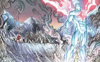 Captain Atom with a speck of flash, flash, captain atom, nathaniel adam, barry allen, dc, new 52 HD wallpaper