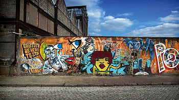 Graffiti Road Sky City HD wallpaper
