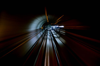 View From Train Front Window Long Exposure, long-exposure, train, graphy HD wallpaper