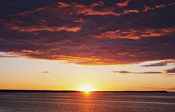 Nature, Sunset, Sky, Sea, Horizon HD wallpaper