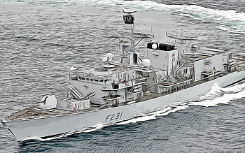 HMS Argyll, F231, , vector art, HMS Argyll drawing, creative art, HMS Argyll art, vector drawing, abstract ships, HMS Argyll F231, Royal Navy HD wallpaper