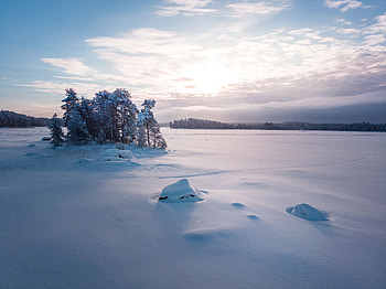 Landscape, Winter, Nature, Trees, Snow Covered, Snowbound, Polyana, Glade HD wallpaper
