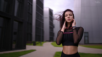 Ivan Lebedev Model , girls, model, smiling HD wallpaper