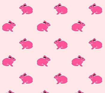 Pattern, pink, rabbit, bunny, texture, easter HD wallpaper