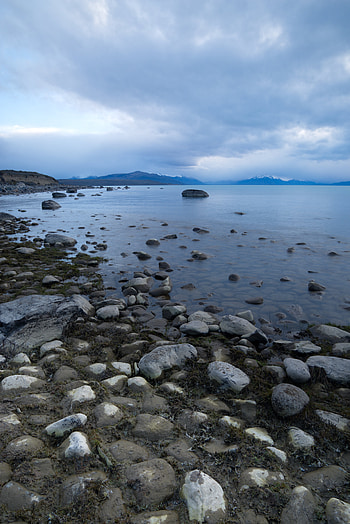 Nature, Stones, Mountains, Clouds, Horizon, Lake HD phone wallpaper