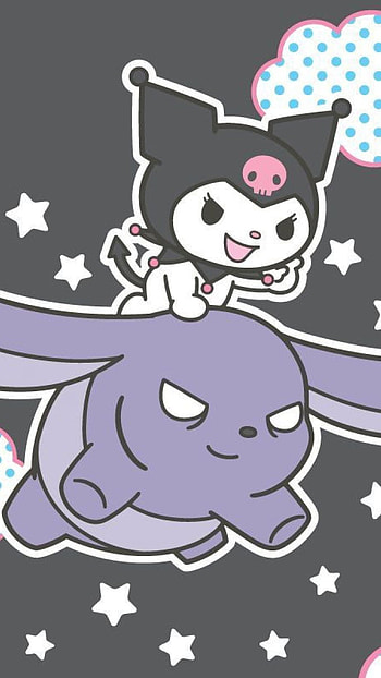 Kuromi, Cartoon, Illustration HD phone wallpaper