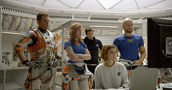 Matt Damon, The Martian, Jessica Chastain, Sebastian Stan HD wallpaper