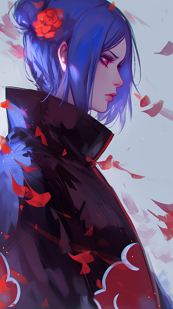 Konan Naruto Fan Art, Konan (Naruto), fan art, Naruto, Akatsuki (Naruto), Anime HD phone wallpaper