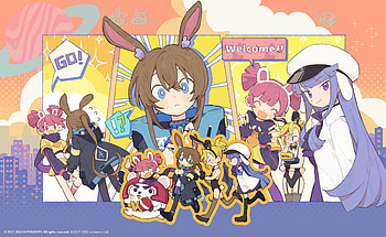 Muse Dash × Arknights: Amiya with Marija, Buro & Rin —, Marija (Muse Dash), Buro (Muse Dash), Rin (Muse Dash), Amiya (Arknights), video game, Muse Dash HD wallpaper