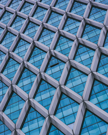 Architecture, Building, Texture, Textures, Glass, Facade, Rhombuses, Diamonds HD phone wallpaper