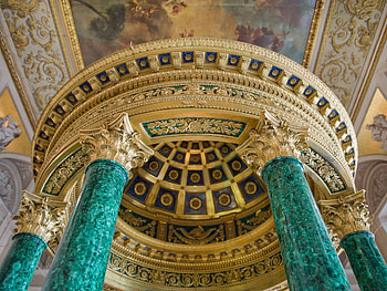 Hermitage Museum, Malachite room, abyss, Russian interior HD wallpaper