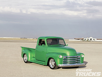 3 Window 52, bowtie, classic, green, truck HD wallpaper