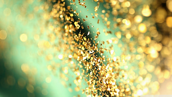 Bokeh Gold Glitter Bokeh HD wallpaper