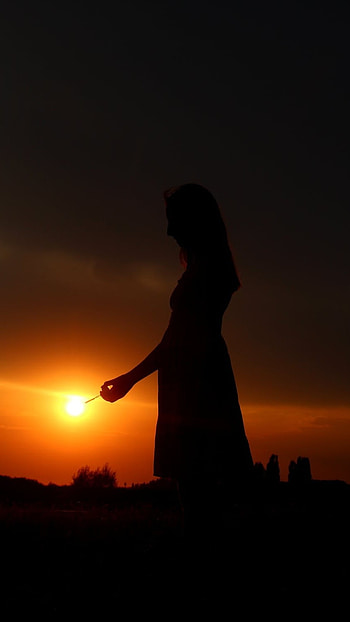 Girl Shadow, Girl Shadow Alone Girl HD phone wallpaper
