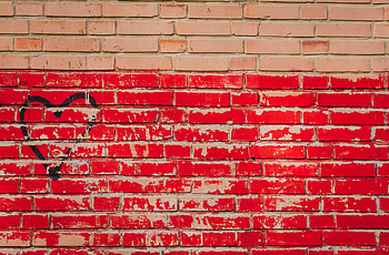 Love, Paint, Wall, Heart, Graffiti, Shabby, Brick HD wallpaper