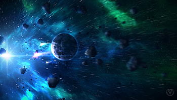 Lightspeed Theory , planet, digital-universe, artist, artwork, digital-art, artstation HD wallpaper